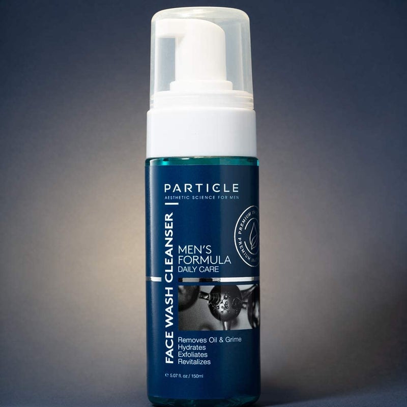 Particle Mens Face Wash - Anti Aging Face Cleanser for Men (5.07 Oz) - Daily Moisturizing Face Wash for Men - Revitalizes, Hydrates & Soothes, All Skin Types & All Ages - Image 4