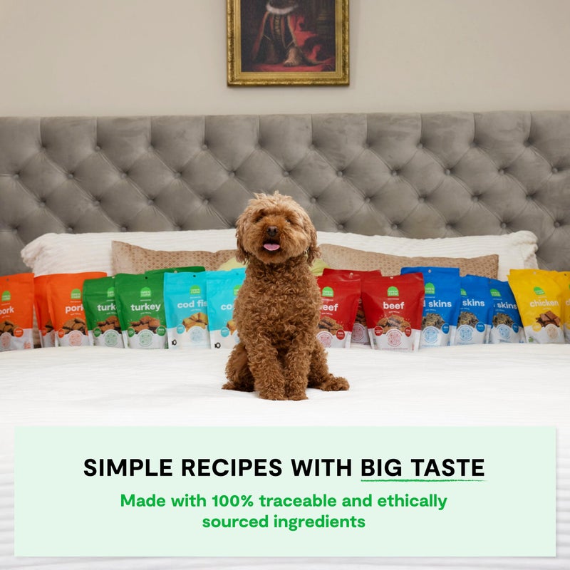 Open Farm, Dehydrated Dog Treats, High Protein & Low Carbohydrate Cod Skins, Crunchy Texture, Single Ingredient Wild-Caught Cod Skins Recipe, 2.25oz Pouch - Image 5