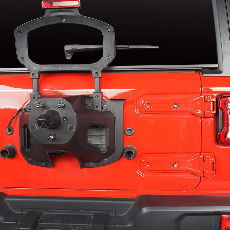 هوك رود حامل هوائي CB للإطار الاحتياطي Wrangler JL متوافق مع جيب رانجلر JL 2018 2019 2020 2021 2022 2023 2024 2025 - Image 3