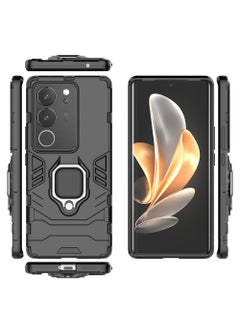CaseNeo VIVO V29 5G/VIVO S17 5G Case Cover with Bracket, Kickstand Shell Back Cover Scratch-Resistant Shock-Absorbing Protector Accessories Kickstand Stand Magnetic Car Ring Holder Protection  - Image 5