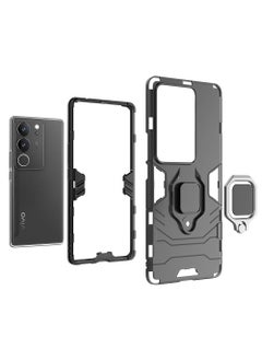 VIVO V29 5G/VIVO S17 5G Case Cover with Bracket, Kickstand Shell Back Cover Scratch-Resistant Shock-Absorbing Protector Accessories Kickstand Stand Magnetic Car Ring Holder Protection - pzsku/ZF891CA73690DE4391703Z/45/_/1712375469/e1733d31-4543-4f08-a9de-3cc6a1b3141d