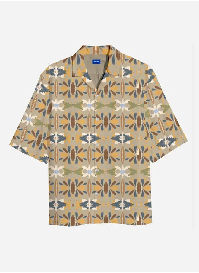 JACK & JONES Jack & Jones Printed Resort Collar Short Sleeve Shirt