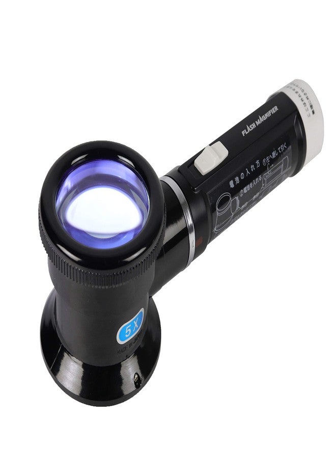 ENGINEER SL-36 Illuminated 5X Magnifying Inspection loupe with Integrated 'Graduated' Scale (Handheld Magnifier with LED) - Image 3