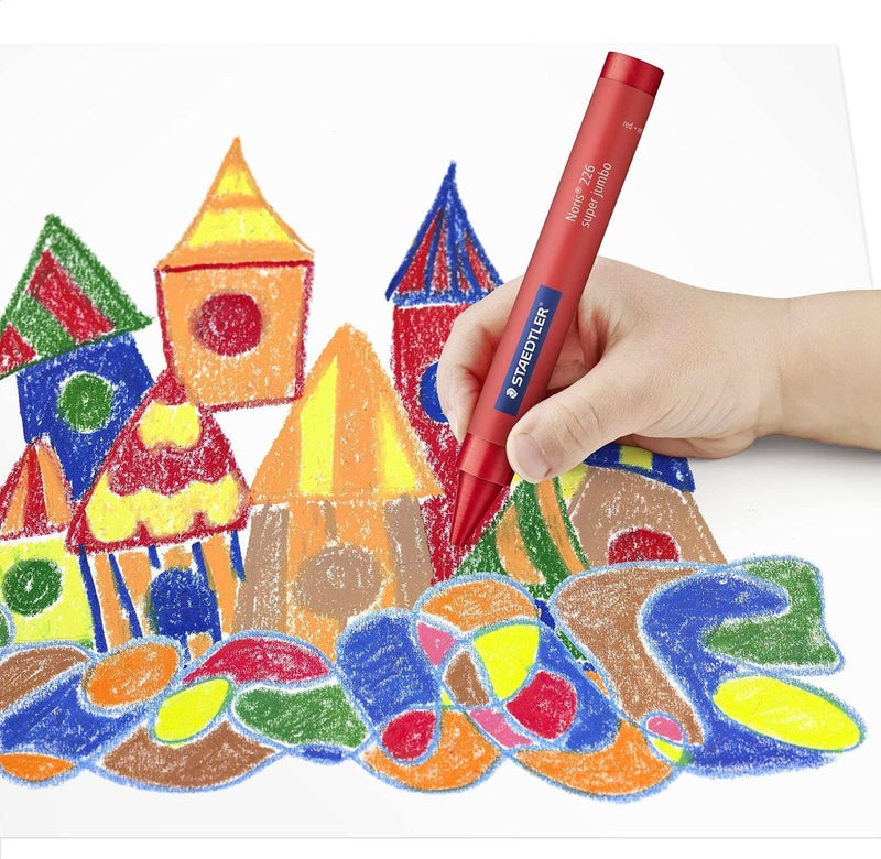 ستدلر مجموعة أقلام شمع ستيدلر سوبر جامبو - ١٢ لونًا - Image 4