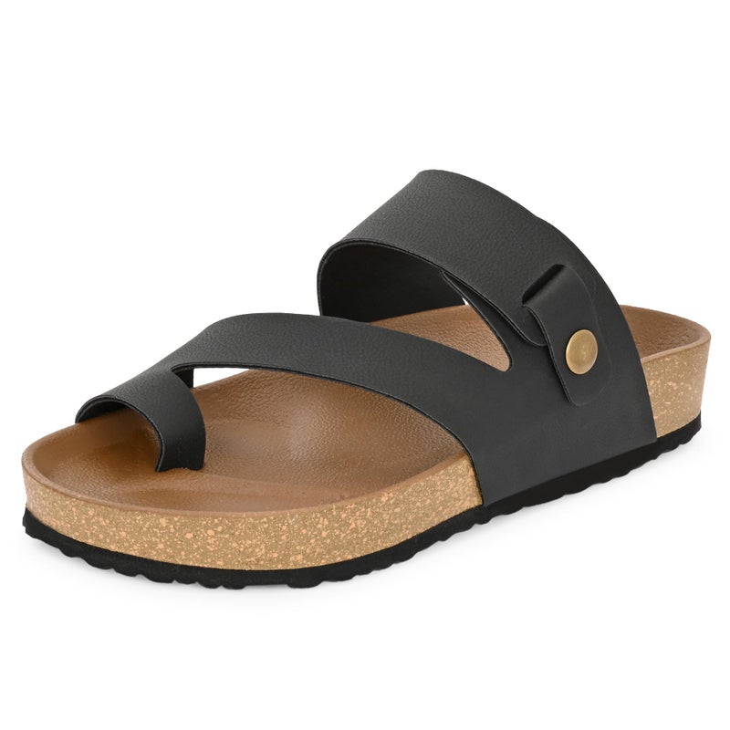 Centrino Men’s Berkin-Style Slip-On Sandals | Open Toe Design | Soft PU Footbed | Lightweight & Comfortable | Arch Support | On-Grip Sole | Casual Outdoor Wear (9212) - Image 2