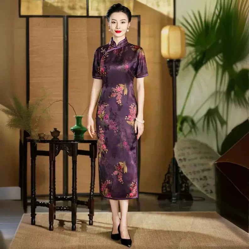 Summer Vintage Silk Dress Mother 277 