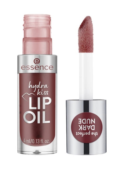 Essence Hydra Kiss Lip Oil 08 Mocha Glow | Moisturizing Lip Oil with Glossy Finish | Lightweight Nourishing Formula with Oils | Smooth Shine for Hydrated Lips | Cruelty-Free Mocha Glow