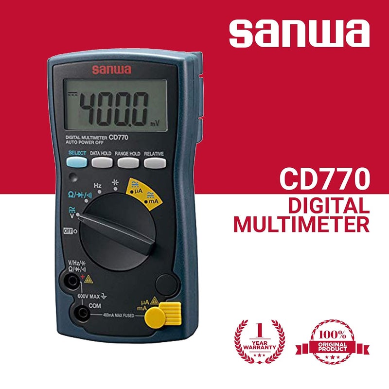 SANWA سانوا اليابان CD770 مقياس رقمي متعدد الاستخدامات - Image 3