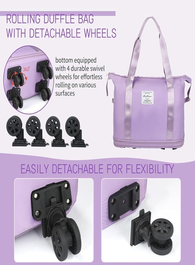 Vyoree Convertible Shopping Trolley Bag with Wheels Foldable Waterproof Grocery Tote for Daily Use, Travel, Markets, Foldable Roller Bag with Handle, Spacious & Durable(Multicolor) - Image 5