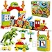 VConejo Dinosaur Building Blocks ToysJurassic Theme Building BlocksWith A Counting TrainA Big Trexand Three DinosaursCompatible With All Major Brands Gift For Kids Toddlers Boys Girls Age 345678 - Image 4