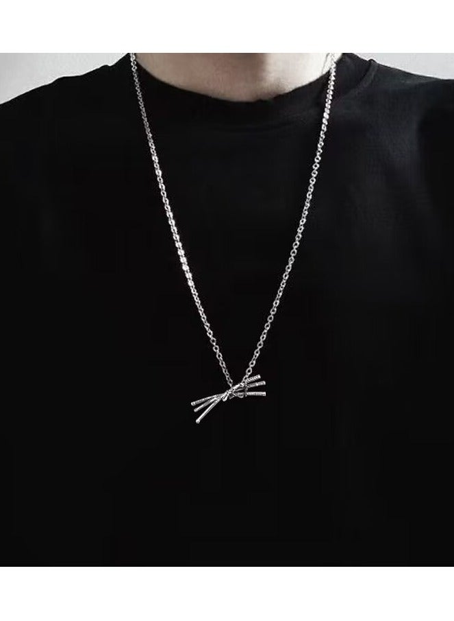 Mark Fairwhale One Piece Zoro Three Knives Hip Hop Necklace - Image 4