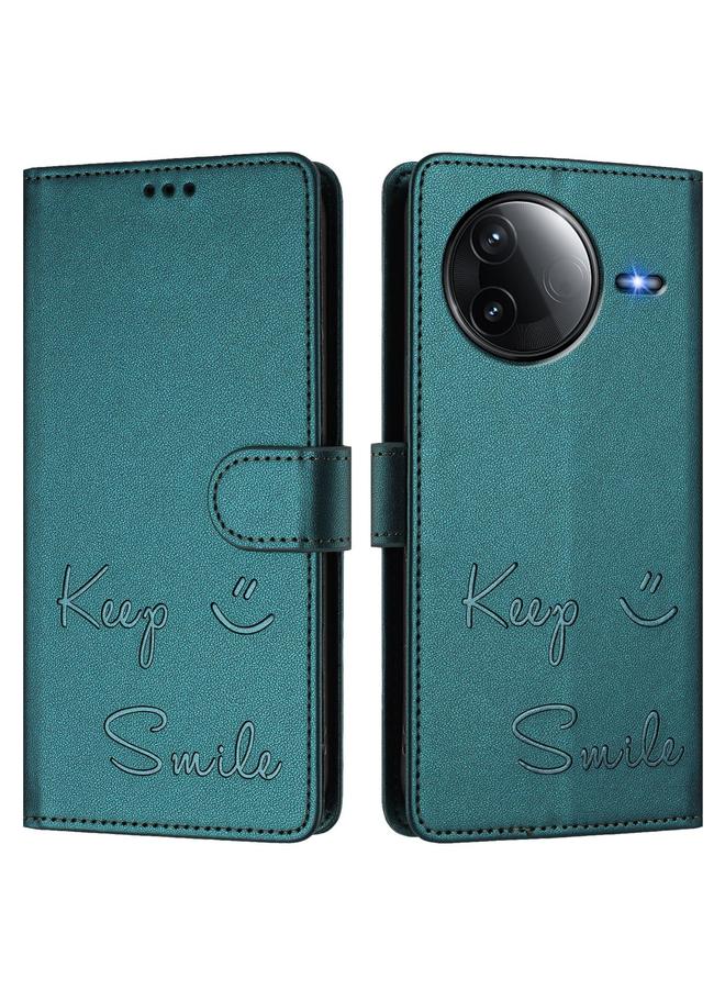 S-TOP Case For Redmi K80 5G / K80 Pro 5G Smile Embossing RFID Leather Phone Case - Image 3