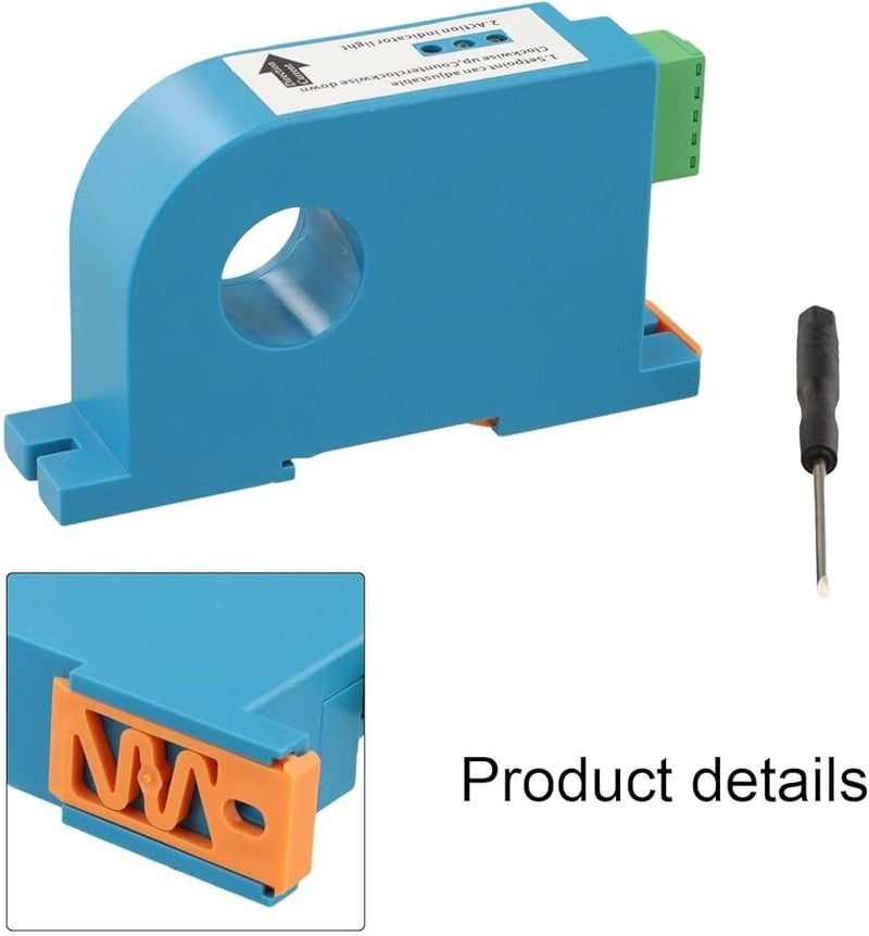 D506 0 100A مفتاح استشعار تيار مستمر قابل للتعديل مع عتبة تأخير قابلة للتعديل للتركيب على سكة DIN - Image 3