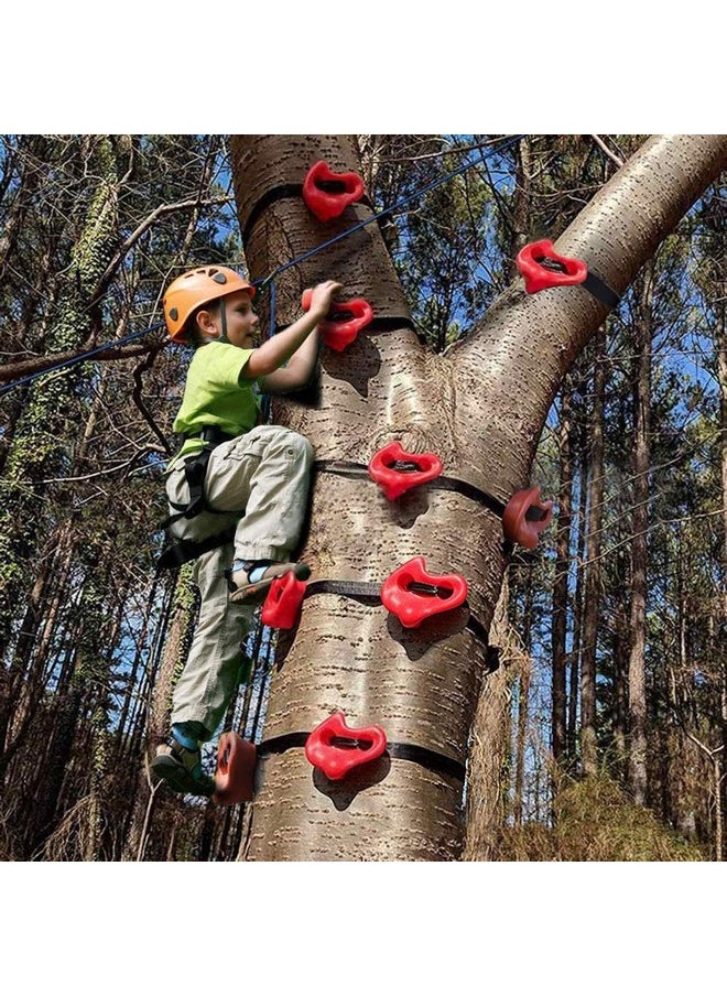 Toy Park - Toy Park Ninja Tree Climbing Kit - 18 Rock Climbing Holds (Big Size) for Kids 6 Ratchets - Tree Climbing for Kids - Ninja Warrior Obstacle Course - Outdoor Play - Outdoor Toys, Holds up to 150 kg - Image 1