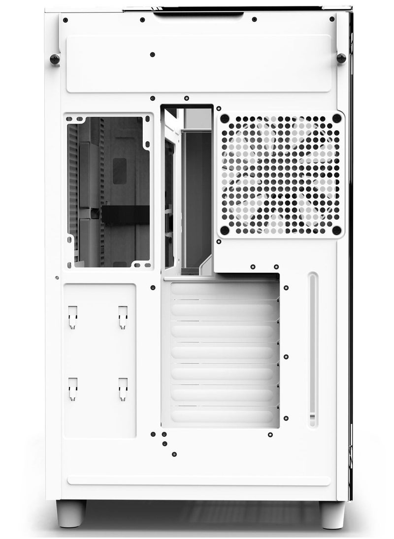NZXT - H9 Elite Dual-Chamber ATX Mid-Tower PC Case, Unique Glass Panel, Intuitive Cable Mgt, 360mm Radiators & 10x120mm Fans Support, Built-in RGB & Fan Controller, USB 3.2 Type-C/A, White- CM-H91EW-01 - Image 1