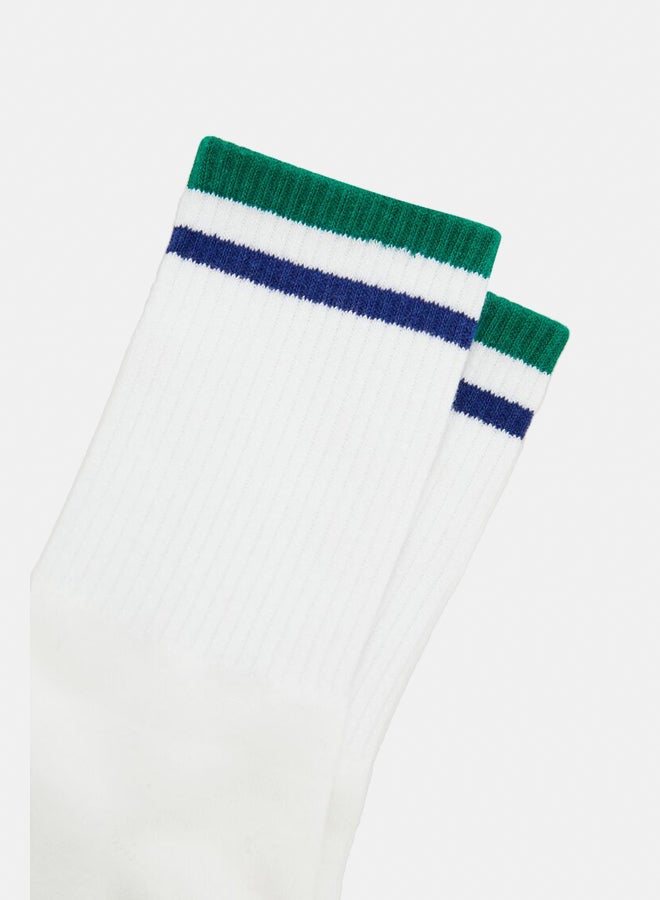 FOREVER 21 Varsity-Striped Crew Socks - Image 3