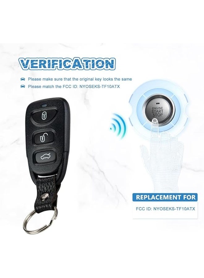 Kia and Hyundai key housing, 4 buttons, fingerprint, complete with buttons but without board (one-piece pack) - Image 4