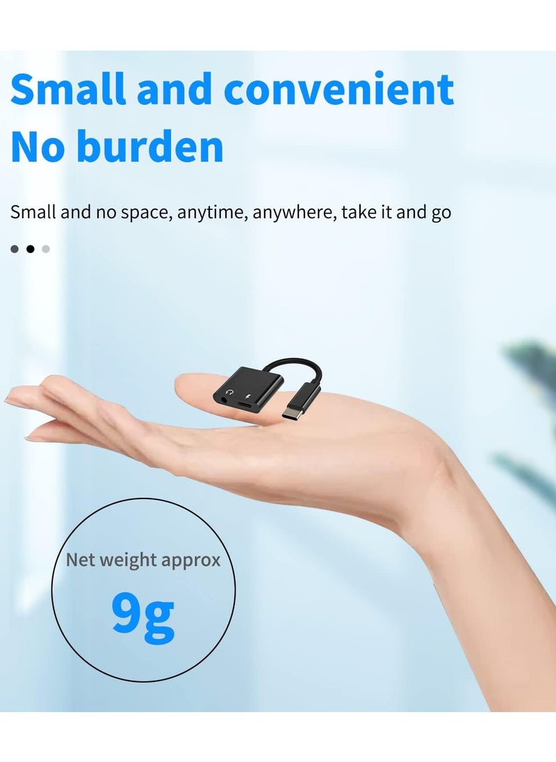 Generic - 2-in-1 Lightning Audio Jack/Charging Port Splitter Black , Headphone Adapter, 2 in 1  Audio Converter Earphone Adaptor Headphone Cable Splitter Adapter .(Black) - Image 1