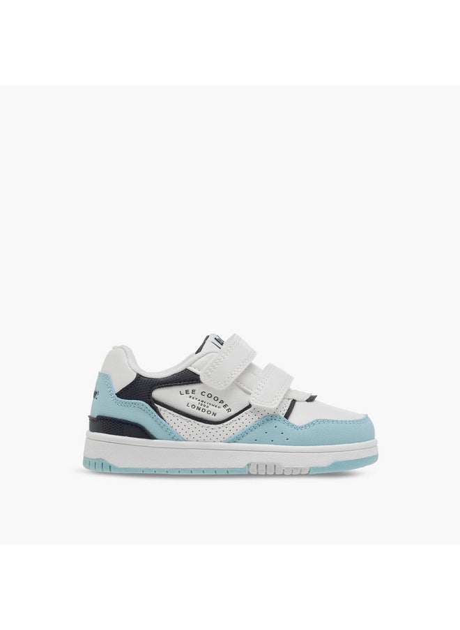 Lee Cooper Boys Panelled Sneakers with Hook and Loop Closure  - Image 3