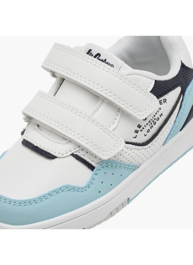 Lee Cooper Boys Panelled Sneakers with Hook and Loop Closure  - Image 4