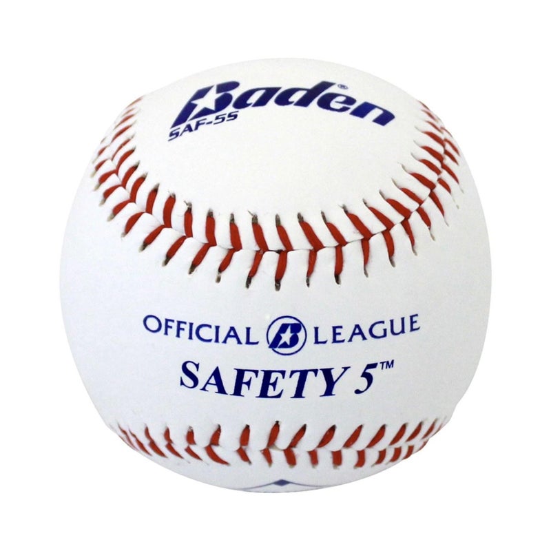 Baden Level5 Safety Baseballs Official Size Training Balls for Youth Players Soft ImpactReduced Design for Safe Practice 12Pack