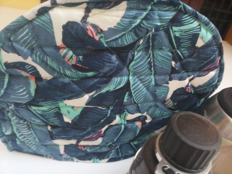 Malan Bai Mandala Tea Cozy Cover Banana Dark Green Hand Block Winter Tea Cozy Cotton Tea Kettle Warmer Pot Cover Hot Coffee Cover Handamde Kitchen Décor Brand: Malan Bai - Image 5