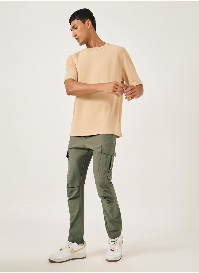 Fort Collins Solid Drawstring Waist Straight Leg Cargo Pants  - Image 2