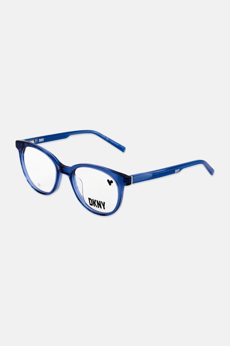 DKNY Women DK5050 Round Eyeglasses, Blue - Image 3