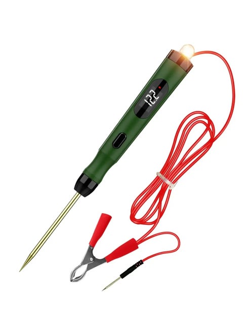 P50 Automotive Circuit Tester LCD Display Voltage Measurement Bulb Load Measurement Power Polarity Display Three Detection Modes Switching Car Circuit Tester Automotive Electrical Tester