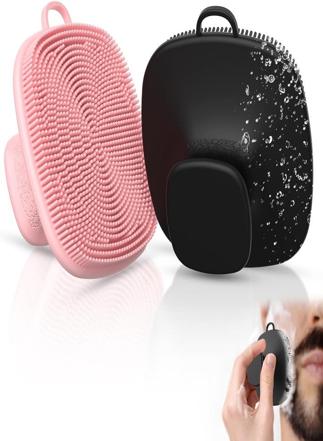SANLESS Silicone Face Scrubber Black [2 Pack] | Soft Facial Cleansing Brush for Women & Men | Deep Exfoliating, Blackhead Remover & Pore Cleaner | Gentle Silicone Face Wash Brush for Glowing Skin - Reusable & Hygienic - Image 5
