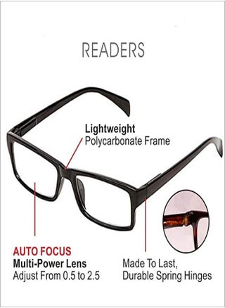 Readers One Power Glasses Read Small Print and Computer Screens Adjustable Eyeglasses Flex Clear Focus Auto Adjusting Optic for Women & Men - pzsku/ZF892EB08D60B5113F184Z/45/_/1666290278/cc75ba17-9365-4645-80c8-f6395b93ca9d