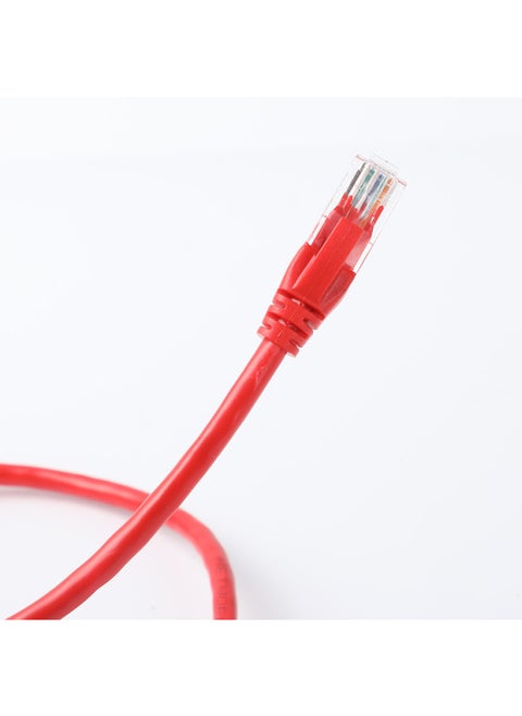 Manufacturers CAT6A Super Six Types Of Finished Network Cable Computer Jumper Network Jumper CAT6E Router Broadband Connection Line-Color:Red-Line Length:Crystal Head