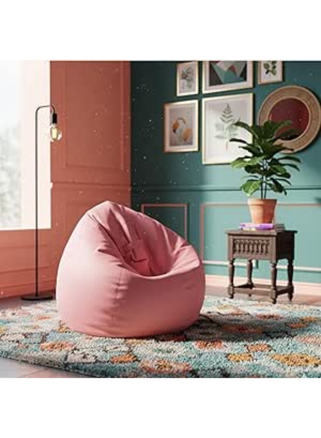 Harmony Home Kids Lounger Bean Bag Chair – Soft, Durable & Lightweight Seating for Children | Ergonomic Design for Playroom, Bedroom & Lounge (Pink) - Image 1