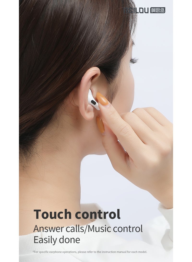 rsilou RSILOU True Wireless Stereo Earphone (6.5 hours long-lasting playback) - 13MM Oversized Driver - Image 5