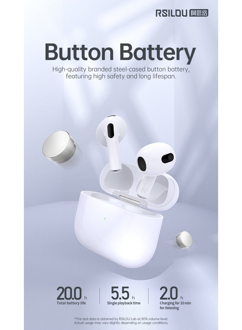 rsilou RSILOU True Wireless Stereo Earphone (6.5 hours long-lasting playback) - 13MM Oversized Driver - Image 4