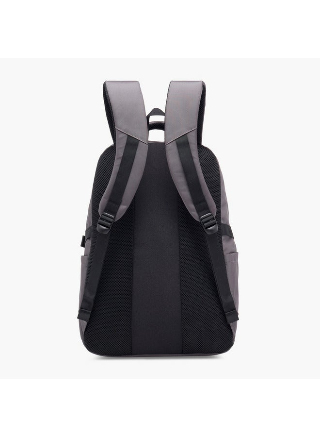 Kappa Unisex Logo Print Backpack with Adjustable Straps and Zip Closure - 17x35x48 cm - Image 4
