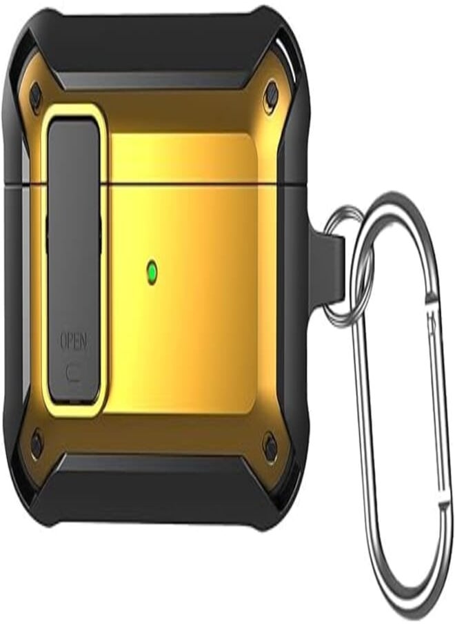 Generic - Airpods Pro Case Soft TPU PC Armor (Black & Yellow) - Image 1