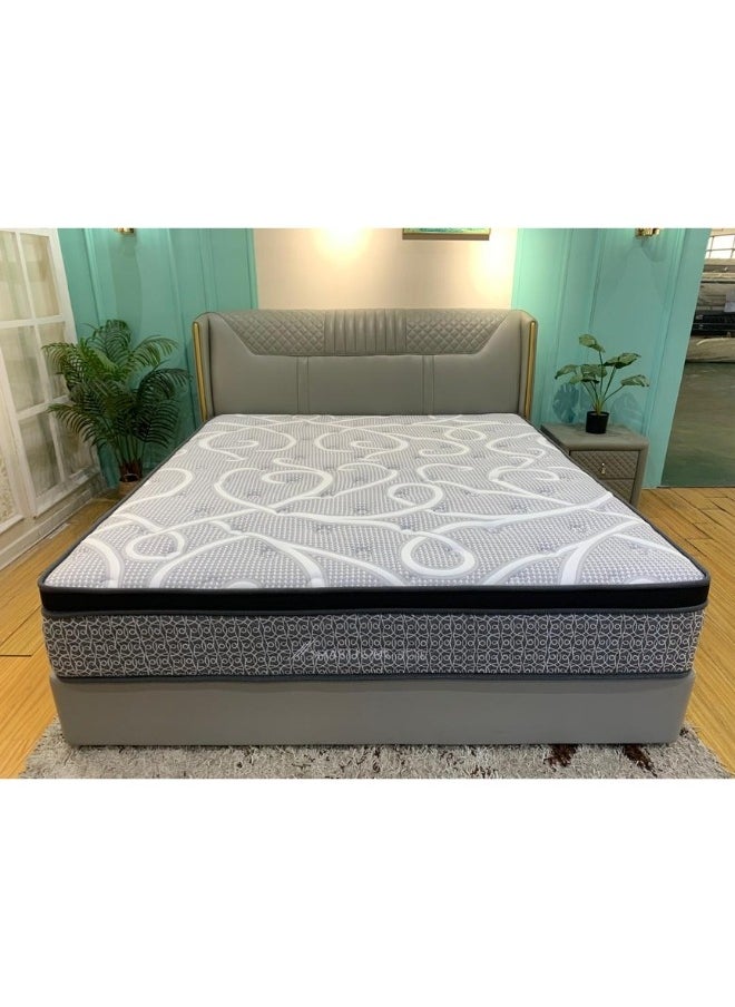 SMART HOME Multi-layer bed mattress with high density sponge texture, 12-layer medical mattress made of memory foam, 200 cm long, 200 cm wide and 30 cm high  - Image 3