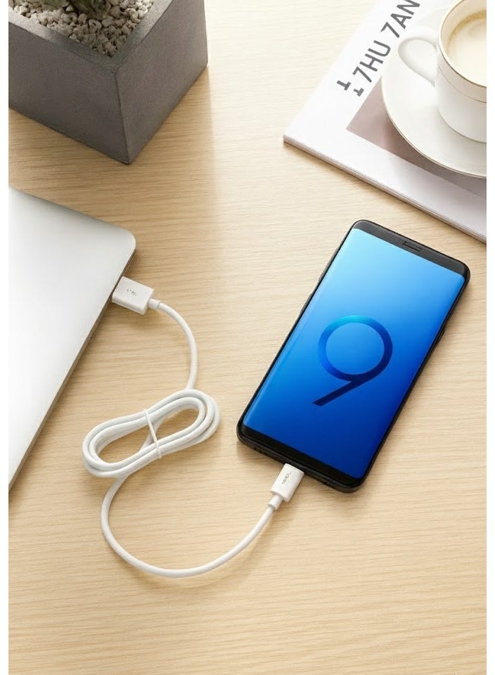 فونينج كابل شحن FONENG X23 VOOC Flash Charge مايكرو 5A بطول 1 متر – شحن فلاش سريع – لون أبيض - Image 5