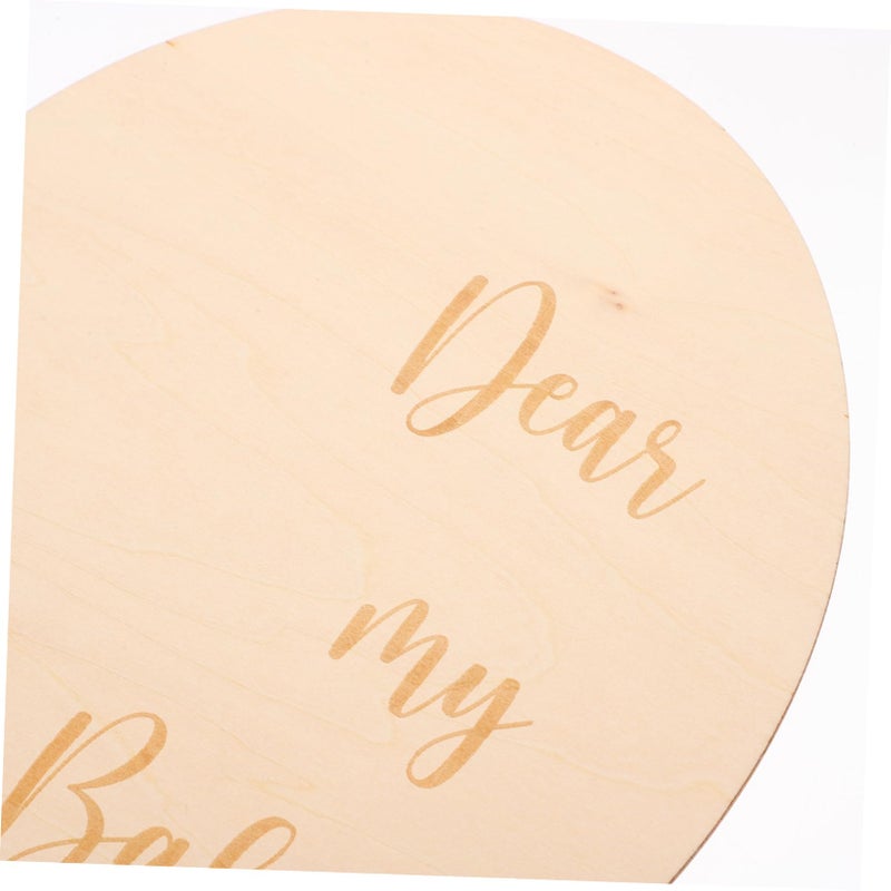 2Pcs Wooden Monthly Growth Cards For Newborn Photography And Milestone Signs - Image 5