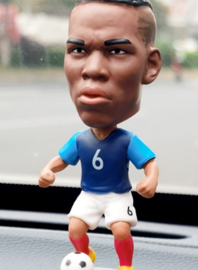 EBMINI Creative Shaking Head Football Star Doll Car Ornament 
