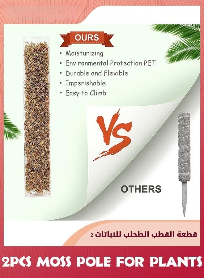 24 بوصة قطب الطحالب للنباتات,2 قطع من القطب البلاستيكي لمصانع التسلق,مونسترا ومصانع التسلق,مجموعة دعم المصنع لمصانع التسلق,, - Image 4