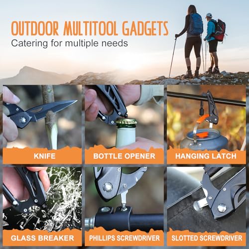VERTHMOE Gifts for Men Him Dad, Christmas Stocking Stuffers Gifts for Husband, Multitool Christmas Stocking Stuffers for Men, Mens Fathers Day Birthday Gift, EDC Gadgets Gift for Him Camping - Image 4