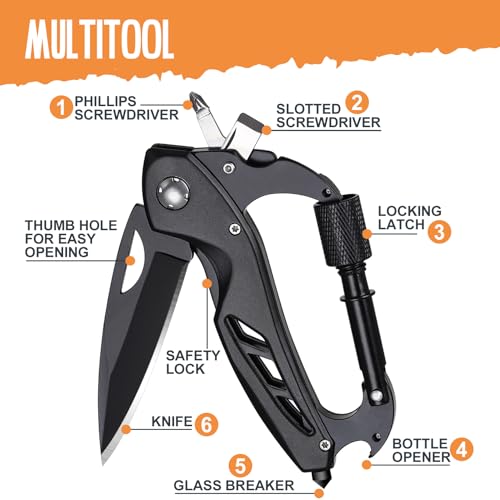 VERTHMOE Gifts for Men Him Dad, Christmas Stocking Stuffers Gifts for Husband, Multitool Christmas Stocking Stuffers for Men, Mens Fathers Day Birthday Gift, EDC Gadgets Gift for Him Camping - Image 2