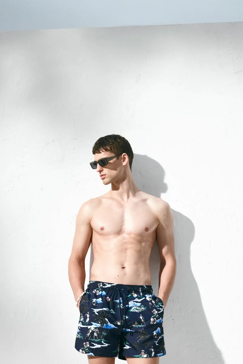 H&M Patterned swim shorts