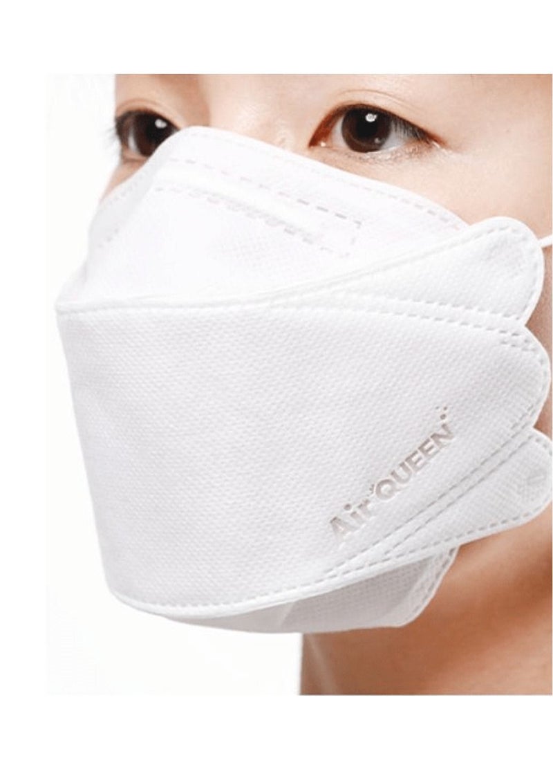 Air QUEEN Pack Of 40 Pieces Nanofiber Filter Face Mask For Adults Face Mask White  - Image 4