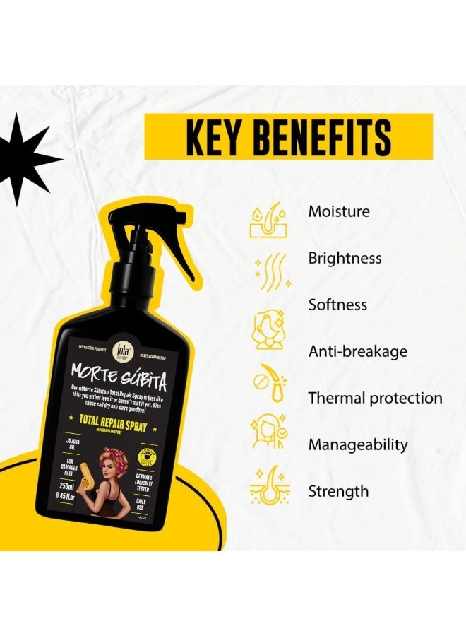 Lola from Rio بخاخ الشعر للتصليح الشامل مع بروتين الصويا والألوة فيرا - يفك التشابك، يحمي من الحرارة وأضرار الأشعة فوق البنفسجية لشعر أكثر صحة (250 مل) - Image 3