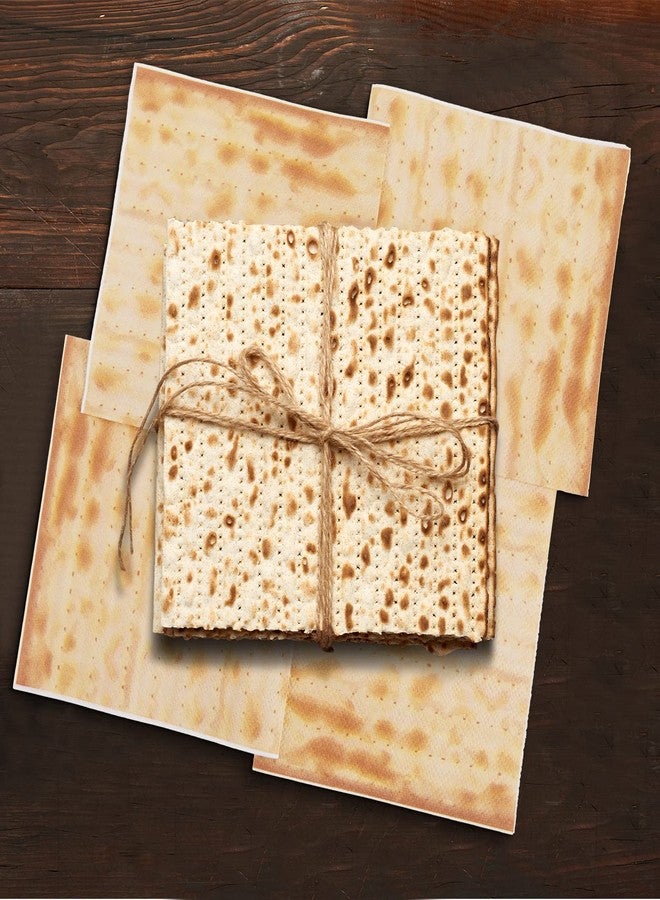 Henoyso 100 Pieces Passover Matzoh Napkin Disposable Pesach Napkins Matzo Patterned Paper Lunch Napkins for Dinner Table Party Decorations, 10 x 10 Inch - Image 5