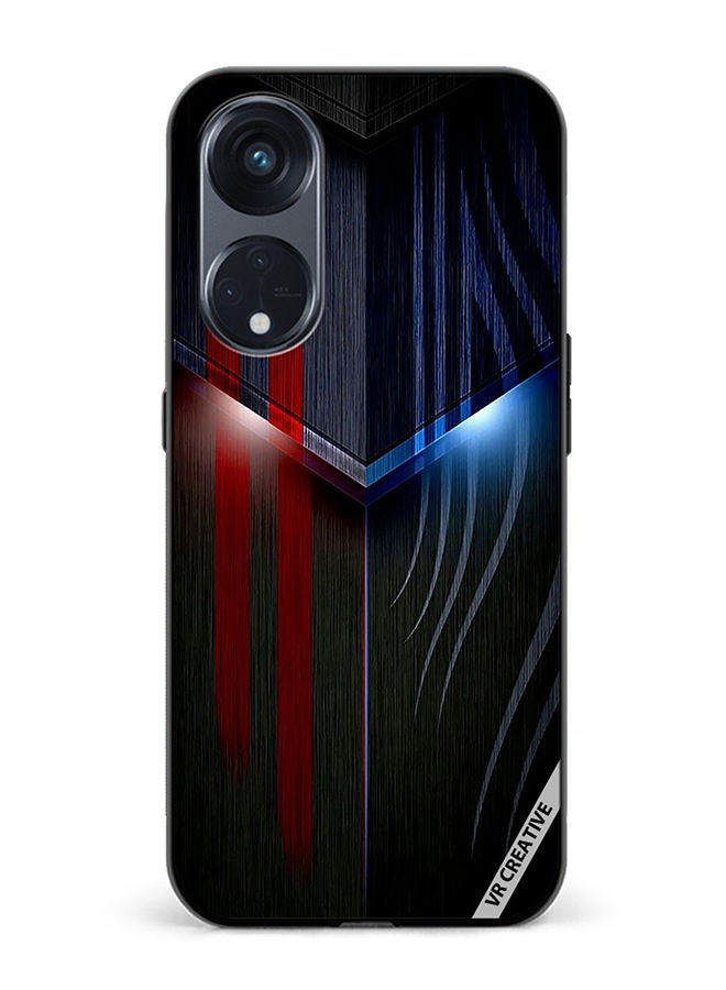 VR CREATIVE Protective Case Cover For Oppo Reno8 T 5G Abstract Design Multicolour - Image 1