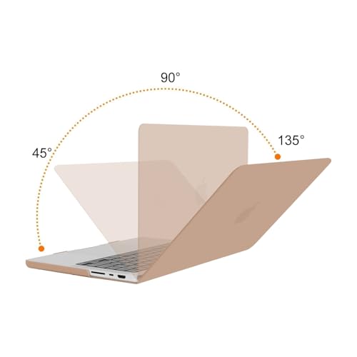 MOSISO Compatible with MacBook Pro 14 inch Case 2025 2024 2023 2022 2021 M5 M4 M3 M2 M1 A3434 A3112 A3185 A3401 A2918 A2992 A2779 A2442, Hard Shell&Keyboard Cover&Screen Film&Pouch, Bronze Brown - Image 4